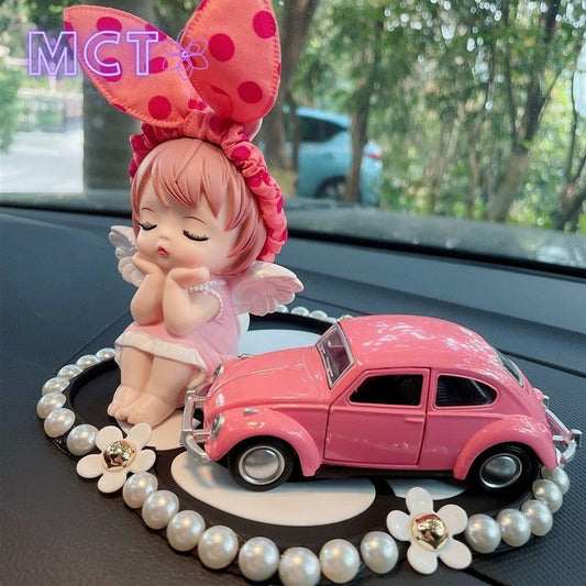 MCT Car Decoration Cute Cartoon Couples Action Figure Figurines Balloon Ornament Auto Interior Dashboard Accessories for Girls Gifts