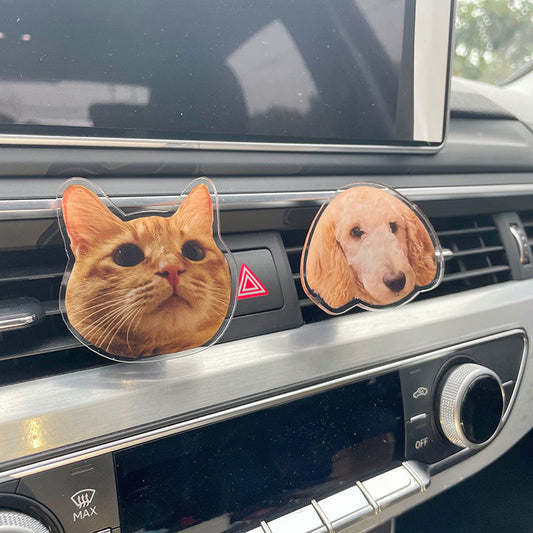 MCT customization Acrylic photo Air Vent Clip Car Interior Decoration Car Freshener Clip Air Conditioner Cute Charm Colorful Air Vent Accessories Decorations for Girls Women
